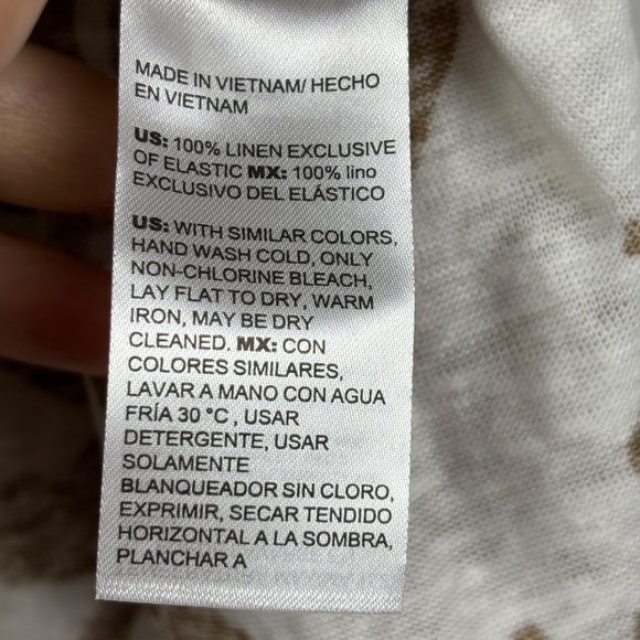 NWT J Crew Women Short Sleeve Linen Knit Tee Shirt Sz L Tan Breathable Beachy - Picture 7 of 10